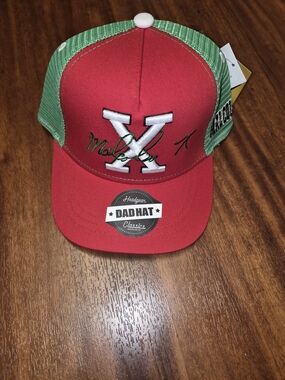 Kids Trucker Hat with Red Front and Green Mesh - Dad Hat Classics